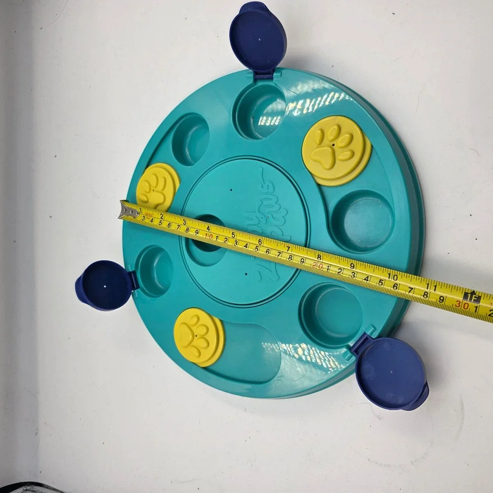 ZippyPaws‎ SmartyPaws Puzzler Teal Interactive Dog Toy Game Slow Feeder L3